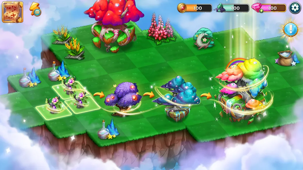 Merge Adventure: Magic Dragons (Мердж Приключения) [МОД: Много денег, Монет и Все открыто] Screenshot 1