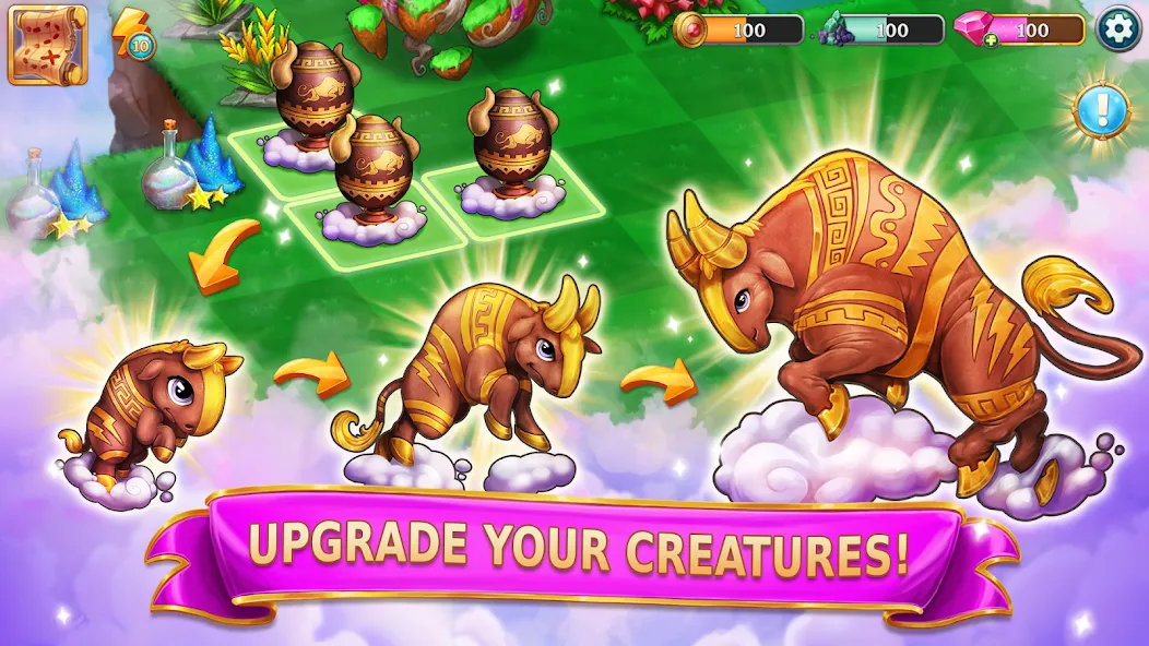 Merge Adventure: Magic Dragons (Мердж Приключения) [МОД: Много денег, Монет и Все открыто] Screenshot 2