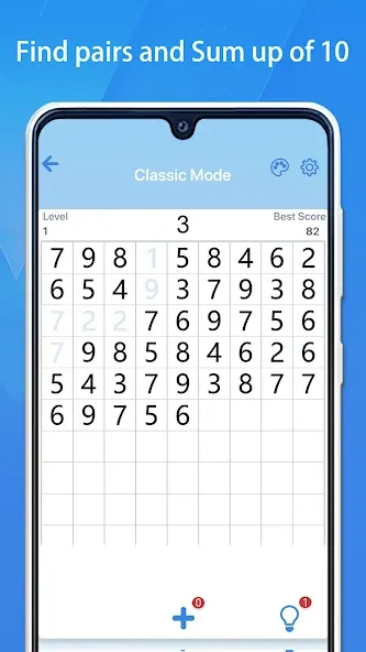 Number Match - 10 & Pairs (Намбер Матч) [МОД: Бесконечные деньги, Монеты и Мега MOD] Screenshot 1