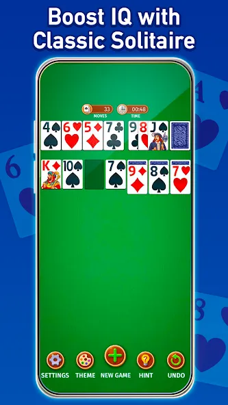 Solitaire: Classic Card Game (Клондайк Солитер) [МОД: Много монет, Открытые уровни и Мега MOD] Screenshot 1
