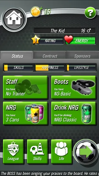 New Star Soccer (Нью Стар Соккер) [МОД: Меню, Бесконечные монеты и Открытые уровни] Screenshot 4