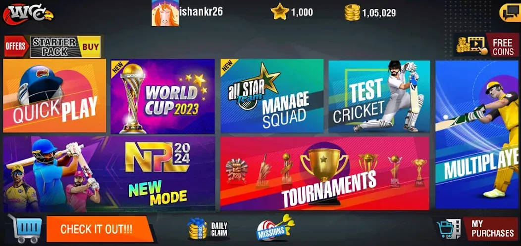 World Cricket Championship 2 (Ворлд Крикет Чемпионшип 2) [MOD: Mega Mod/Меню] - Скриншот 5
