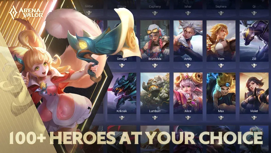 Arena of Valor (Арена величия) [МОД: Много денег, Монет и Все открыто] Screenshot 3