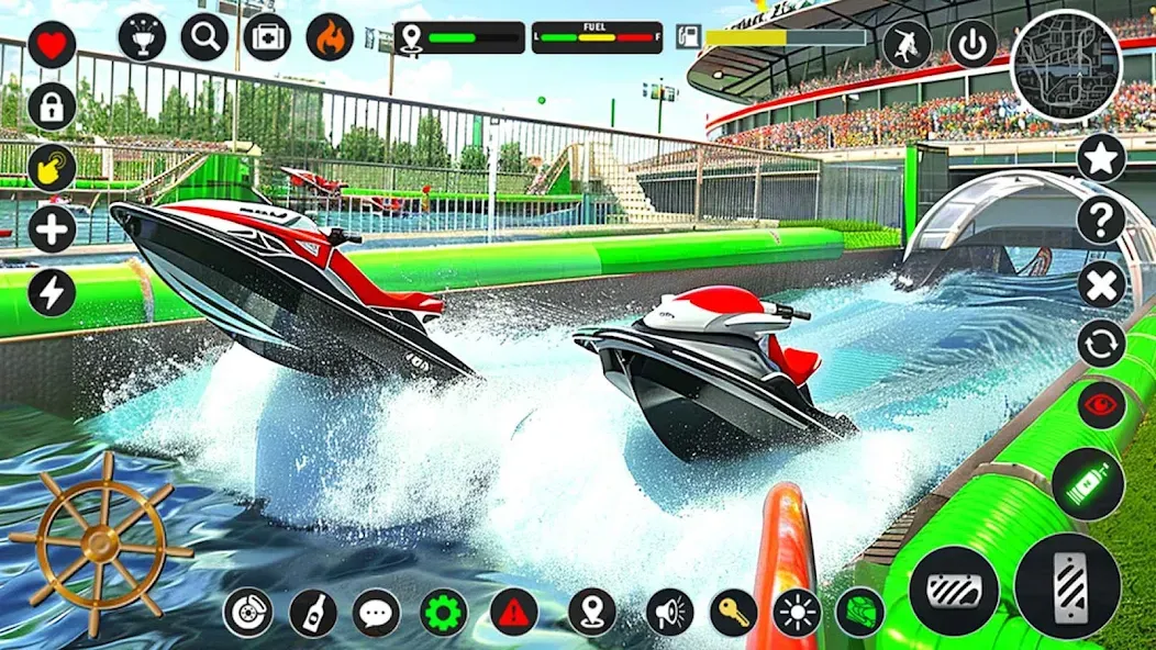 Jetski Boat Racing: Boat Games (Джетски Гонки на лодках) [МОД: Много денег, Монет и Все открыто] Screenshot 1