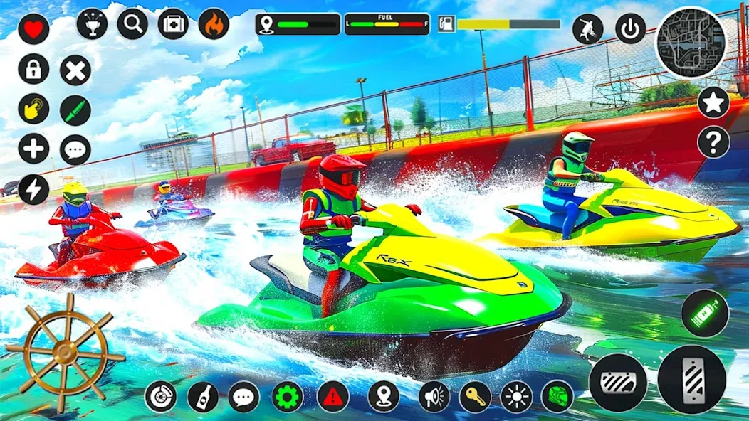 Jetski Boat Racing: Boat Games (Джетски Гонки на лодках) [МОД: Много денег, Монет и Все открыто] Screenshot 2