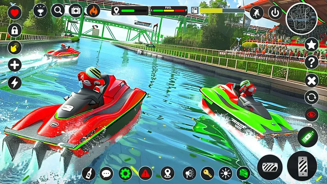 Jetski Boat Racing: Boat Games (Джетски Гонки на лодках) [МОД: Много денег, Монет и Все открыто] Screenshot 4