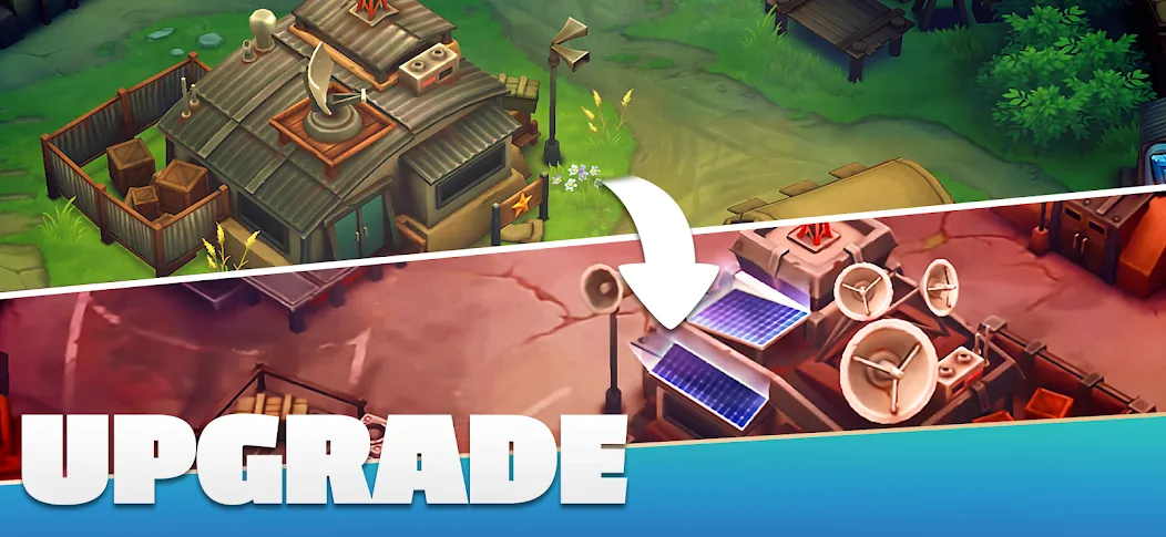 GUNS UP! Mobile War Strategy [МОД: Много денег, Монет и Все открыто] Screenshot 3