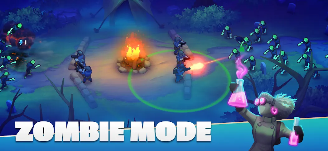 GUNS UP! Mobile War Strategy [МОД: Много денег, Монет и Все открыто] Screenshot 4