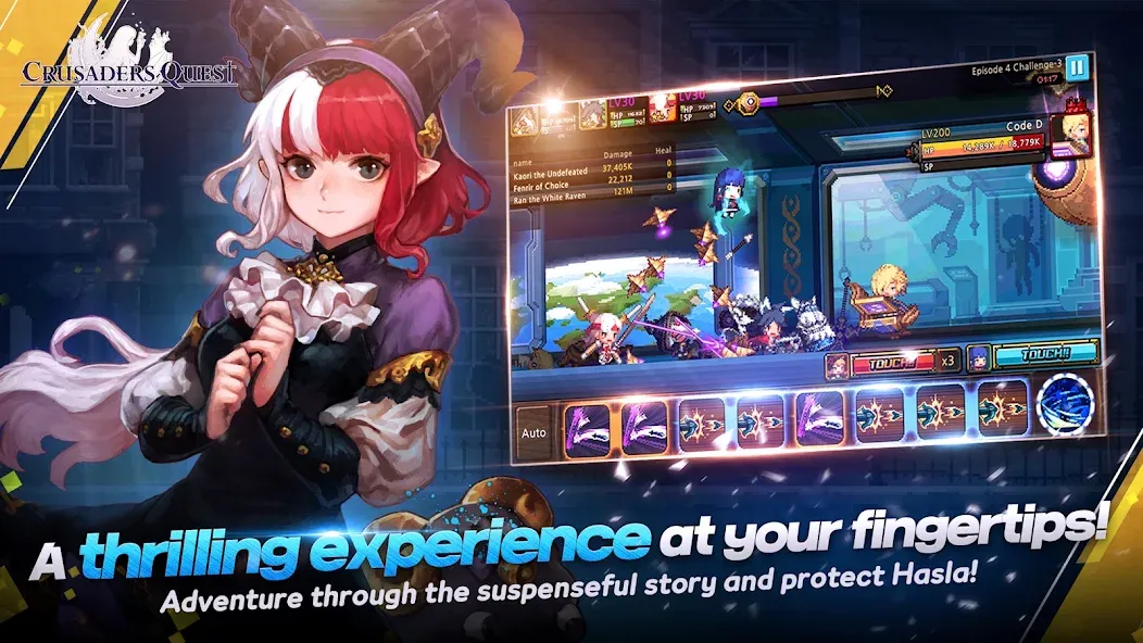 Crusaders Quest (Крузейдерс Квест) [МОД: Много денег, Монет и Все открыто] Screenshot 2
