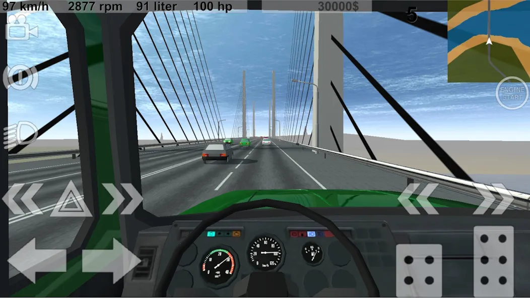 Russian Light Truck Simulator (Русский Симулятор Легкого Грузовика) [МОД: Все открыто, Дополнительные деньги и Меню MOD] Screenshot 2