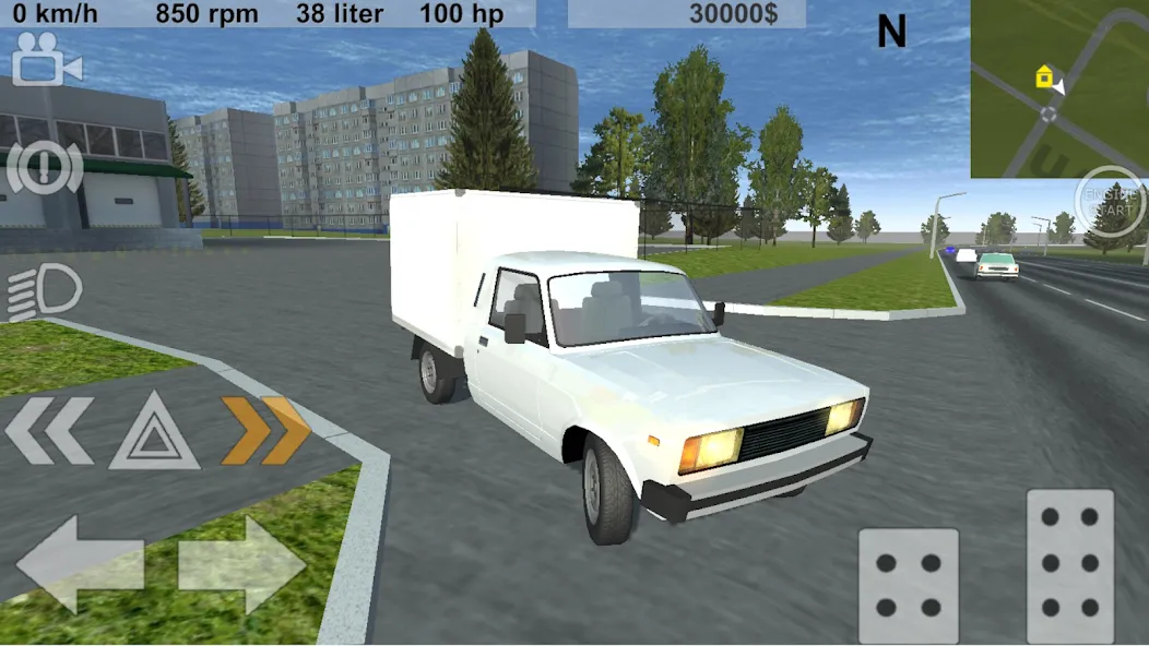 Russian Light Truck Simulator (Русский Симулятор Легкого Грузовика) [МОД: Все открыто, Дополнительные деньги и Меню MOD] Screenshot 5