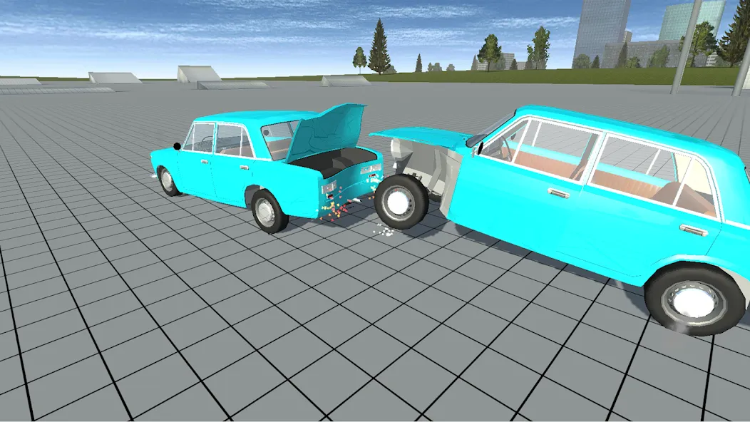 Simple Car Crash Physics Sim (Симулятор физики простого автомобильного столкновения) [МОД: Много монет, Открытые уровни и Мега MOD] Screenshot 4