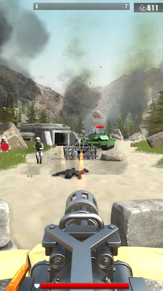 Infantry Attack: War 3D FPS (Инфантерийская атака) [МОД: Много монет, Открытые уровни и Мега MOD] Screenshot 2