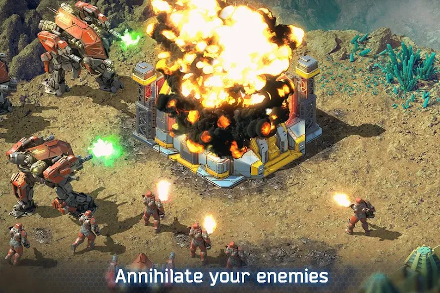 Battle for the Galaxy [МОД: Много денег, Монет и Все открыто] Screenshot 3