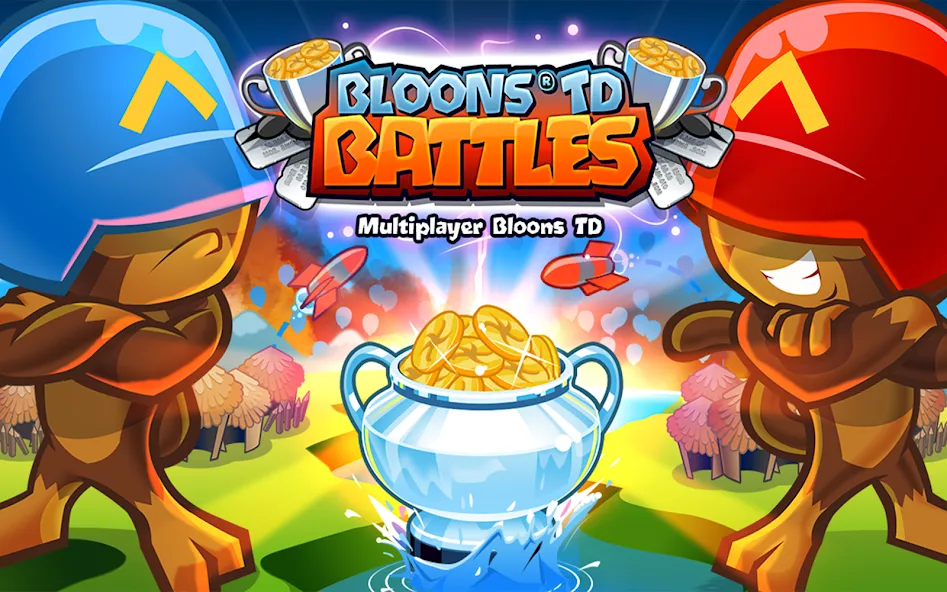 Bloons TD Battles (Блунс ТД Батлз) [МОД: Деньги, Монеты и Меню MOD] Screenshot 1