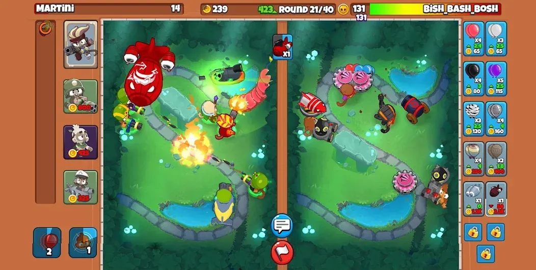Bloons TD Battles 2 (Блунс ТД Батлс 2) [МОД: Много монет, Открытые уровни и Мега MOD] Screenshot 2
