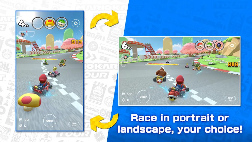 Mario Kart Tour (Марио Карт Тур) [МОД: Много денег, Монет и Все открыто] Screenshot 3