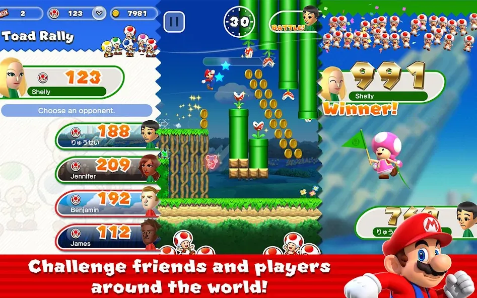 Super Mario Run (упер Марио Ран) [МОД: Деньги, Монеты и Меню MOD] Screenshot 4