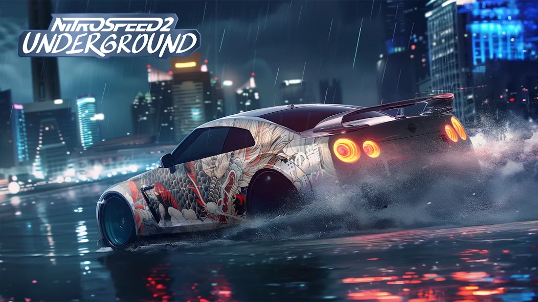 NS2 car racing game [МОД: Меню, Бесконечные монеты и Открытые уровни] Screenshot 1