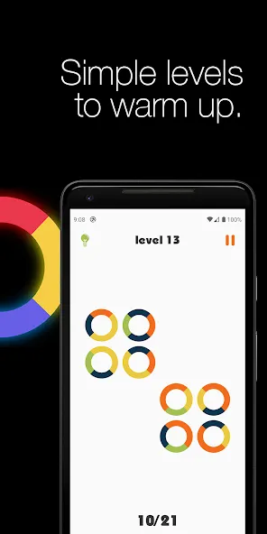 Logic circles. Puzzle game. [МОД: Много денег, Монет и Все открыто] Screenshot 2