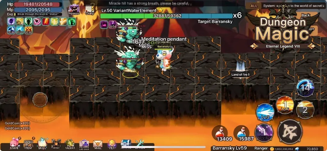 Magic Dungeon:Fallen Angel (Мэджик Данжен) [МОД: Много денег, Монет и Все открыто] Screenshot 3