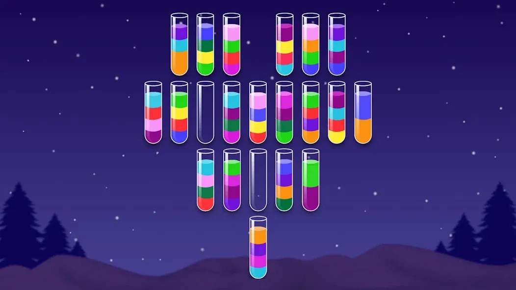 Color Water Sort Wooden Puzzle (Цвет воды Сорт Вуди Пазл) [МОД: Много денег, Монет и Все открыто] Screenshot 3