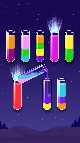 Color Water Sort Wooden Puzzle (Цвет воды Сорт Вуди Пазл) [МОД: Много денег, Монет и Все открыто] Screenshot 4