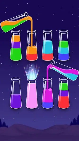 Color Water Sort Wooden Puzzle (Цвет воды Сорт Вуди Пазл) [МОД: Много денег, Монет и Все открыто] Screenshot 5