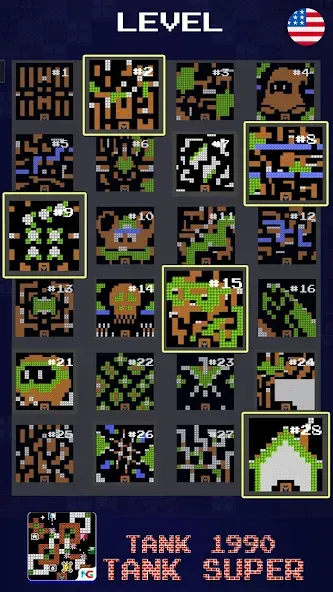 Tank 1990: Battle City Tank [МОД: Много монет, Открытые уровни и Мега MOD] Screenshot 1