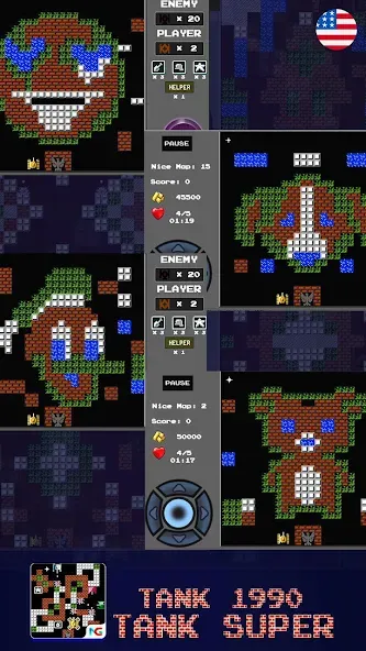 Tank 1990: Battle City Tank [МОД: Много монет, Открытые уровни и Мега MOD] Screenshot 3