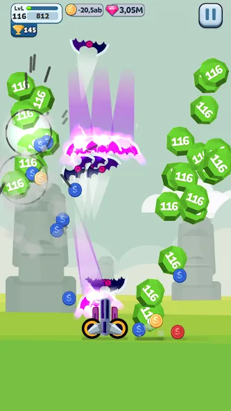 Ball Blast Cannon blitz mania (Балл Бласт Кэннон блиц мания) [МОД: Меню, Бесконечные монеты и Открытые уровни] Screenshot 2