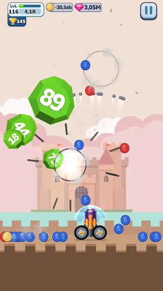Ball Blast Cannon blitz mania (Балл Бласт Кэннон блиц мания) [МОД: Меню, Бесконечные монеты и Открытые уровни] Screenshot 5