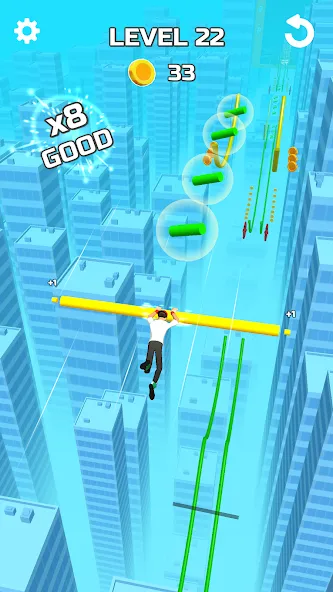 Stunt Rails (тант Рэйлз) [МОД: Бесконечные деньги, Монеты и Мега MOD] Screenshot 1
