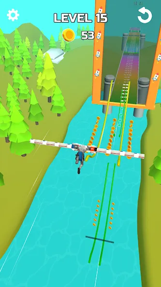 Stunt Rails (тант Рэйлз) [МОД: Бесконечные деньги, Монеты и Мега MOD] Screenshot 2