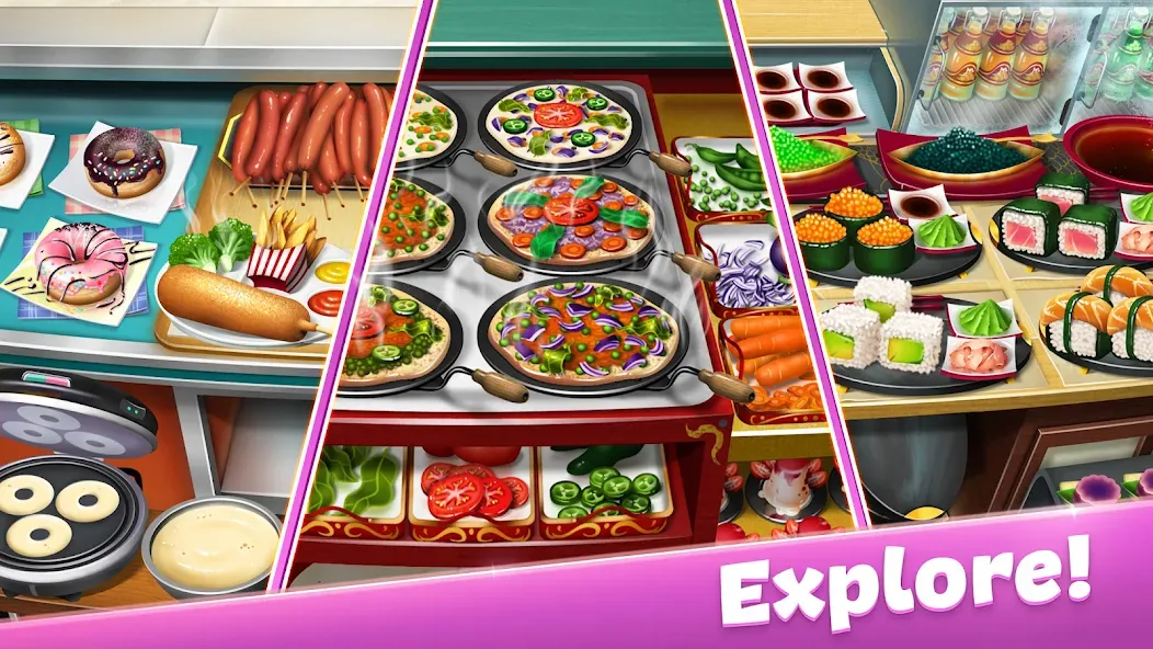 Cooking Fever: Restaurant Game [МОД: Много монет, Открытые уровни и Мега MOD] Screenshot 2