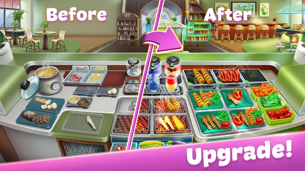 Cooking Fever: Restaurant Game [МОД: Много монет, Открытые уровни и Мега MOD] Screenshot 4