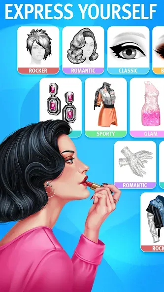 Pocket Styler: Fashion Stars (Покет Стайлер) [МОД: Меню, Бесконечные монеты и Открытые уровни] Screenshot 4