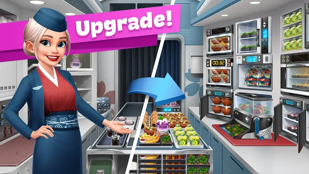 Airplane Chefs - Cooking Game (Эйрплейн Чефз) [МОД: Много монет, Открытые уровни и Мега MOD] Screenshot 4