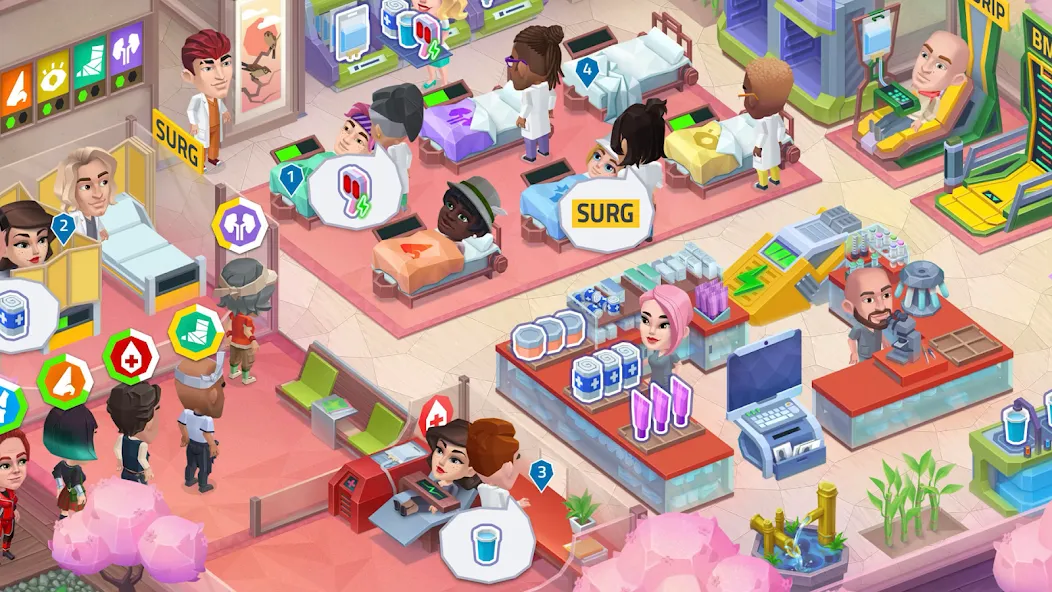 Happy Clinic: Hospital Game [МОД: Много монет, Открытые уровни и Мега MOD] Screenshot 5