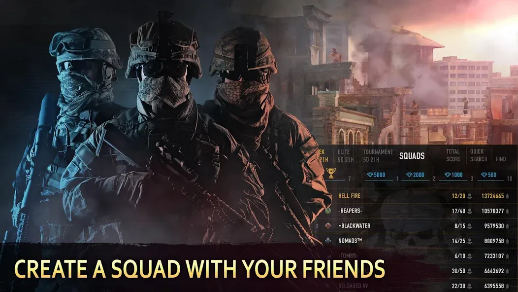 Sniper Arena: PvP Army Shooter [МОД: Много денег, Монет и Все открыто] Screenshot 1