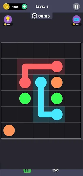 Same Color: Connect Two Dots (Сейм Колор Дот) [МОД: Все открыто, Дополнительные деньги и Меню MOD] Screenshot 3