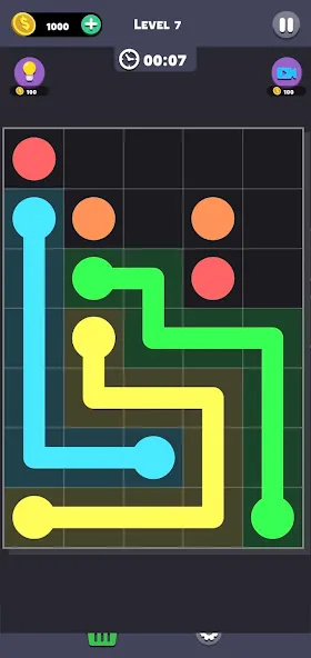 Same Color: Connect Two Dots (Сейм Колор Дот) [МОД: Все открыто, Дополнительные деньги и Меню MOD] Screenshot 4
