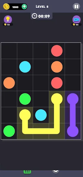 Same Color: Connect Two Dots (Сейм Колор Дот) [МОД: Все открыто, Дополнительные деньги и Меню MOD] Screenshot 5