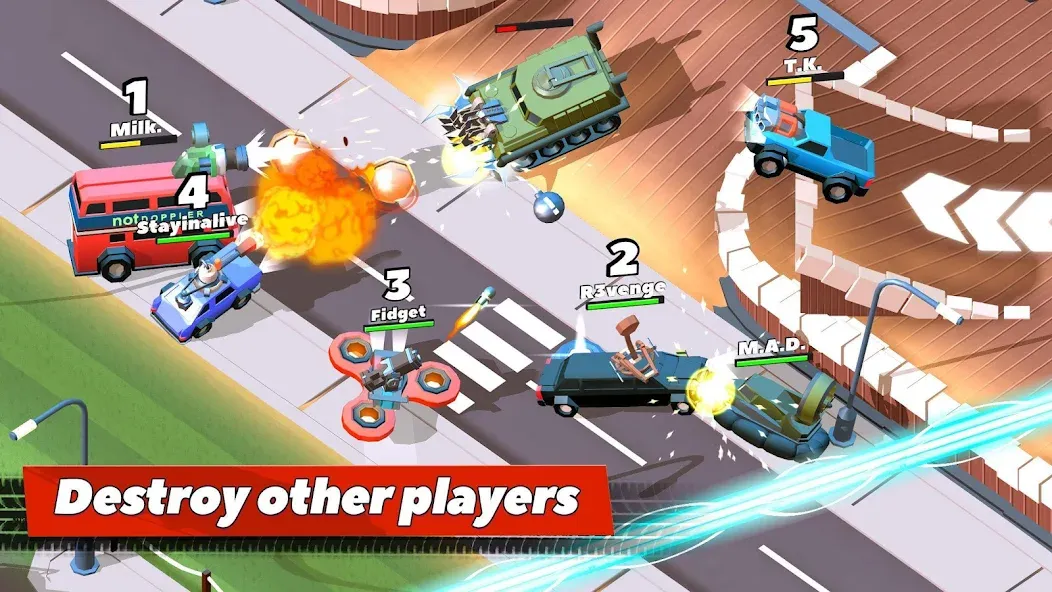 Crash of Cars (Краш оф Карс) [МОД: Много монет, Открытые уровни и Мега MOD] Screenshot 1