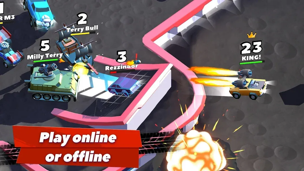 Crash of Cars (Краш оф Карс) [МОД: Много монет, Открытые уровни и Мега MOD] Screenshot 5