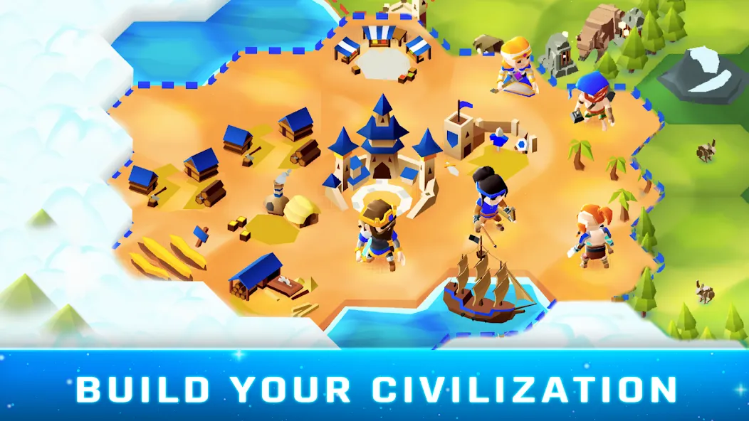 Hexapolis: Civilization wars (Хексаполис) [МОД: Много денег, Монет и Все открыто] Screenshot 2