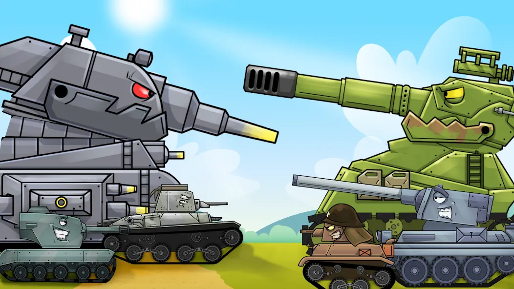 Merge Master Tanks: Tank wars (Мерж Танки) [МОД: Много денег, Монет и Все открыто] Screenshot 1