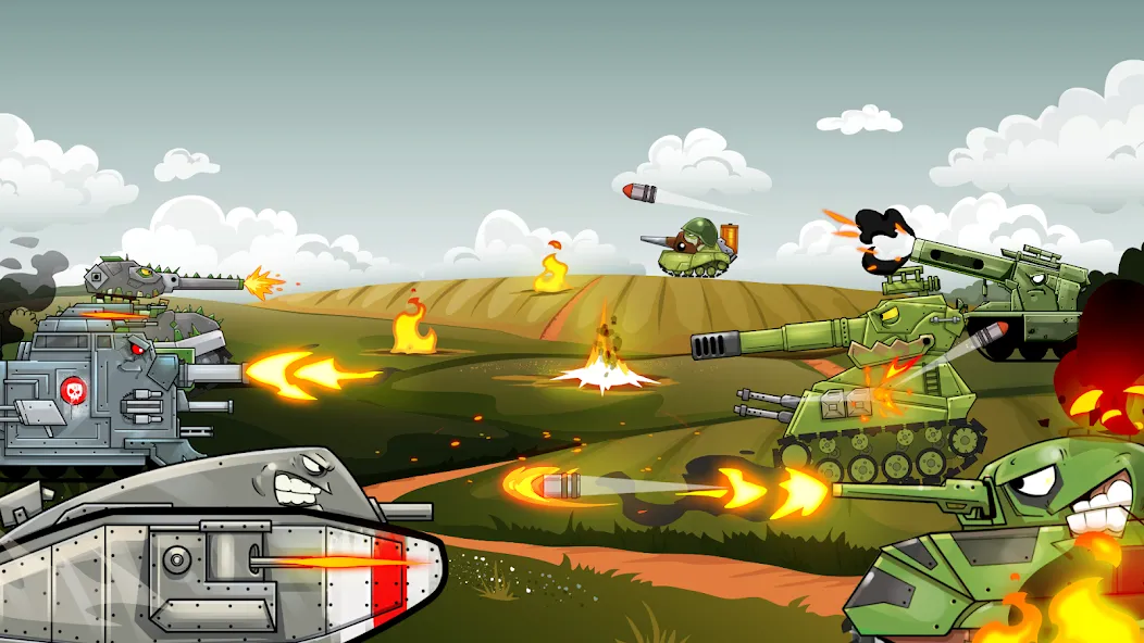 Merge Master Tanks: Tank wars (Мерж Танки) [МОД: Много денег, Монет и Все открыто] Screenshot 2