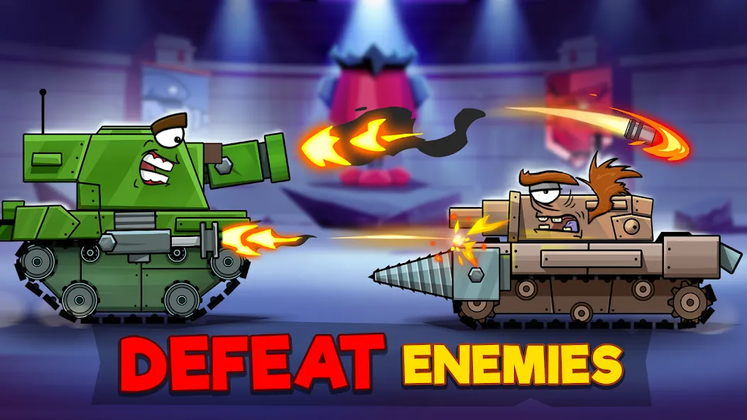 Tanks Arena io: Craft & Combat (Танки Арена ио) [МОД: Меню, Бесконечные монеты и Открытые уровни] Screenshot 1