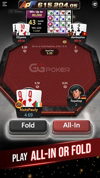 GGPoker UK - Real Online Poker (Покер Великобритания) [МОД: Деньги, Монеты и Меню MOD] Screenshot 5